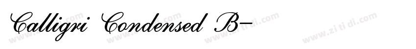 Calligri Condensed B字体转换